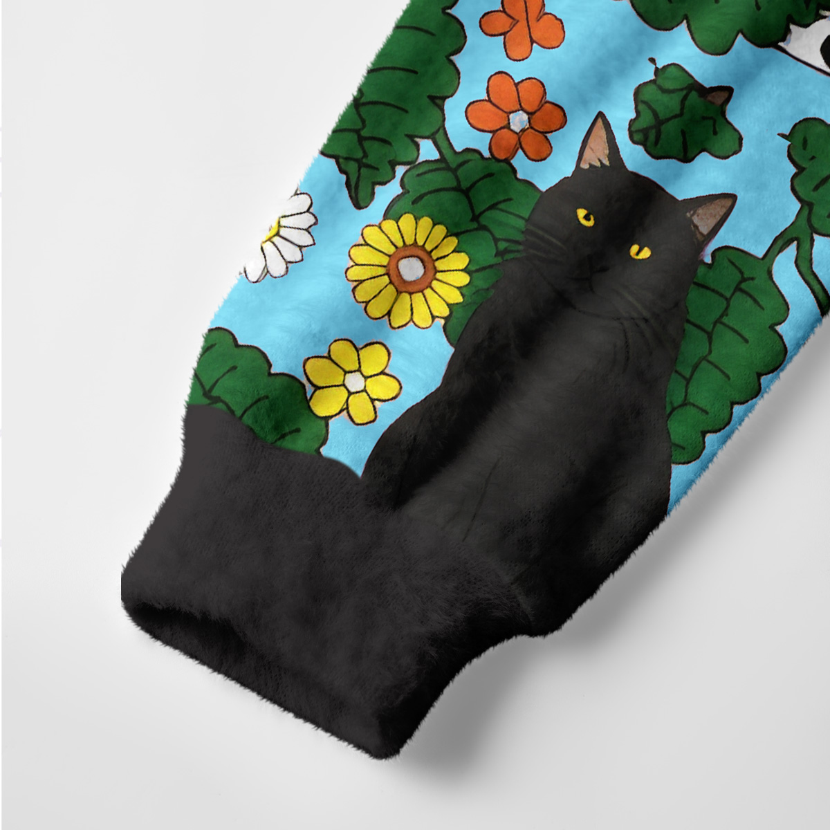 Purplehecate Daisy Cat  Garden Ugly Cardigan Sweaters