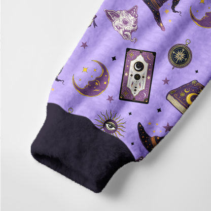 Purplehecate Midnight Witch Tarot Ugly Cardigan Sweaters