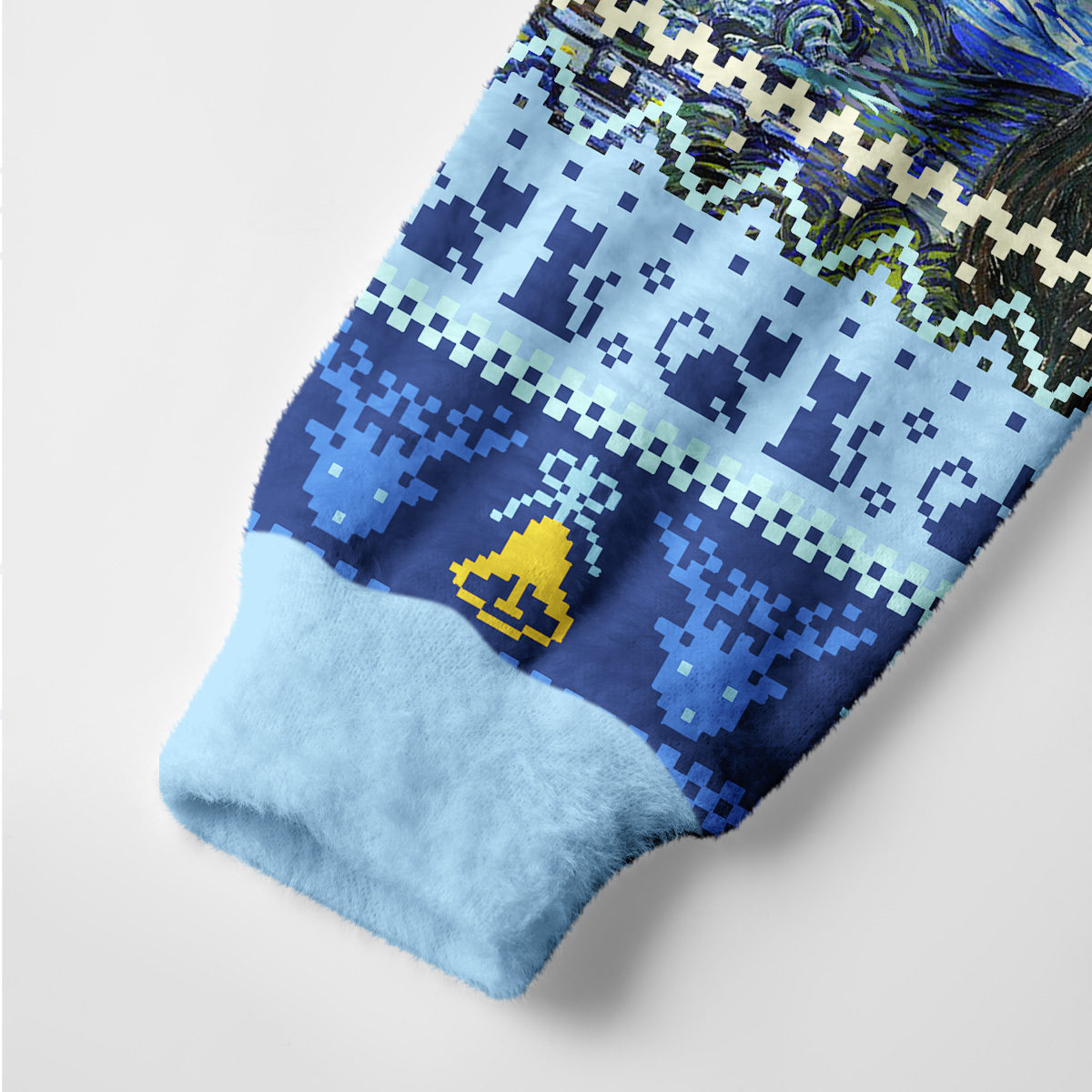 Purplehecate Witch Cat Under the Starry Night Ugly Cardigan Sweaters