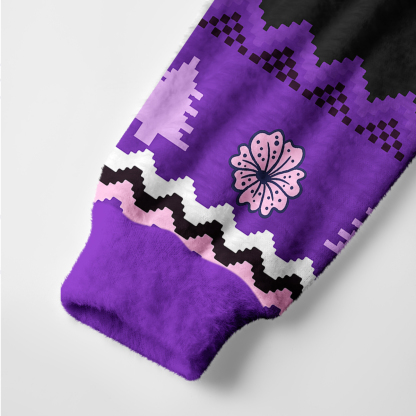Purplehecate Moon Phase Bat Ugly Cardigan Sweaters