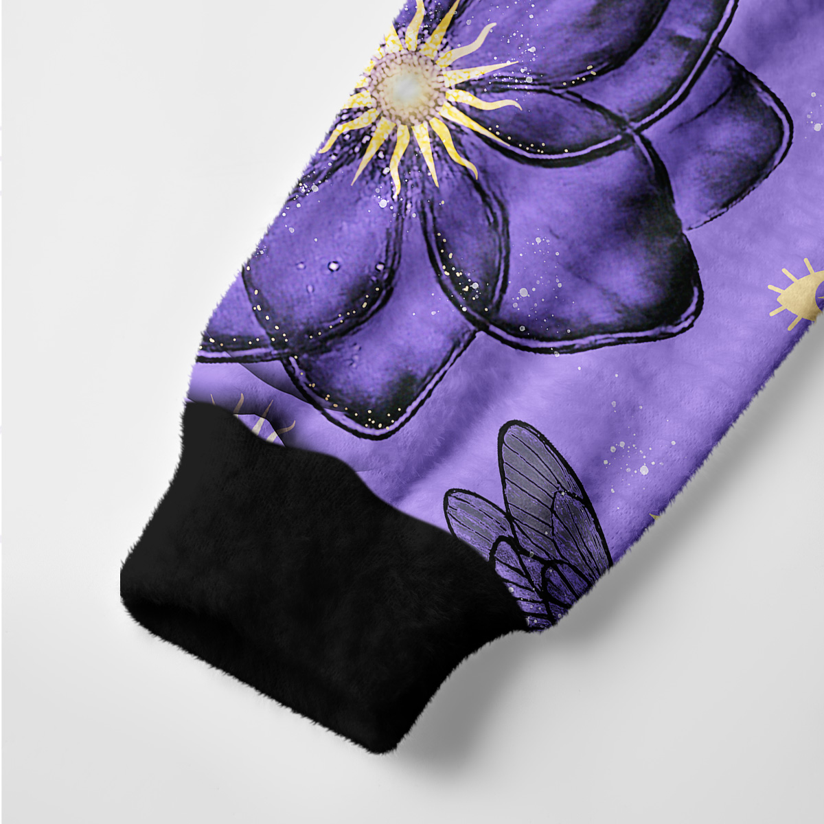 Purplehecate Moonlit Petals and Wings Ugly Cardigan Sweaters