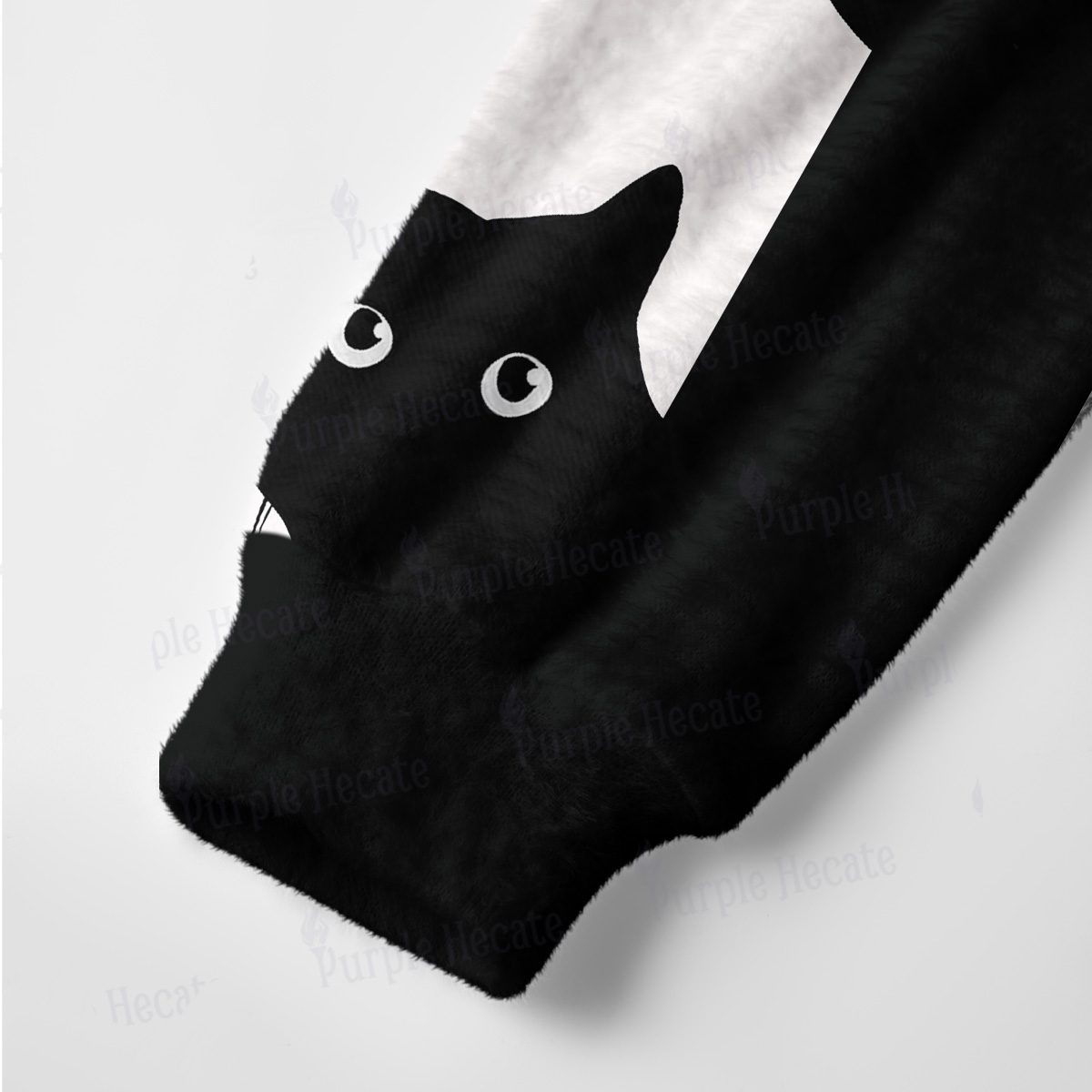 Purplehecate Peekaboo Cats Ugly Cardigan Sweaters