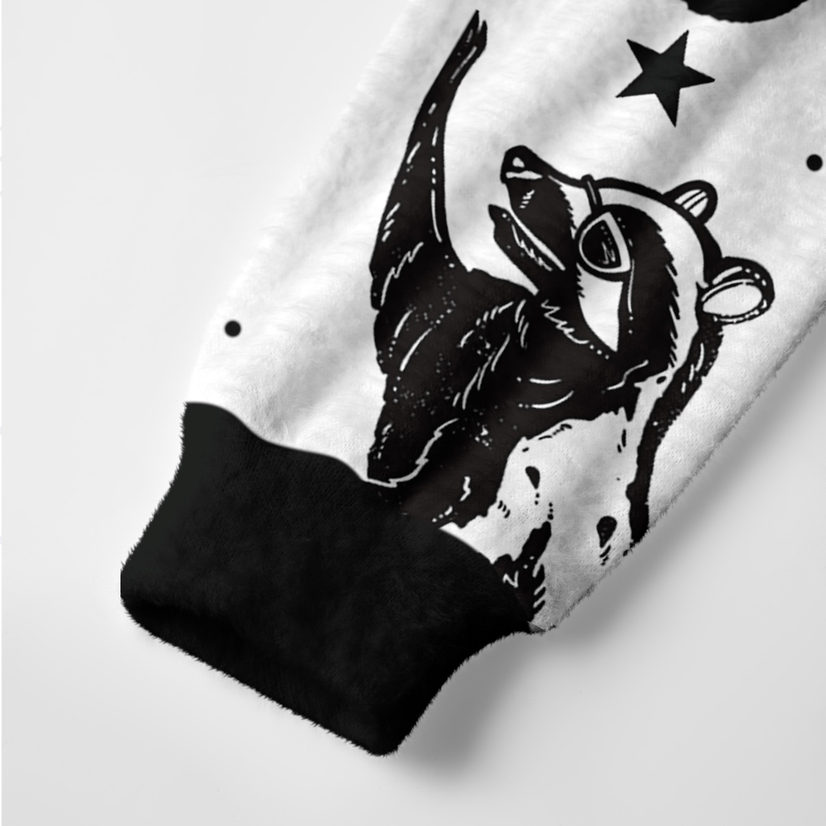 Purplehecate Galactic Raccoon Club Ugly Cardigan Sweaters