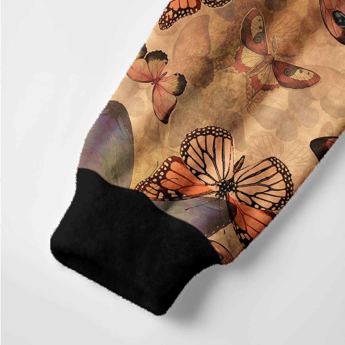 Purplehecate Monarch Butterfly Print Ugly Cardigan Sweaters