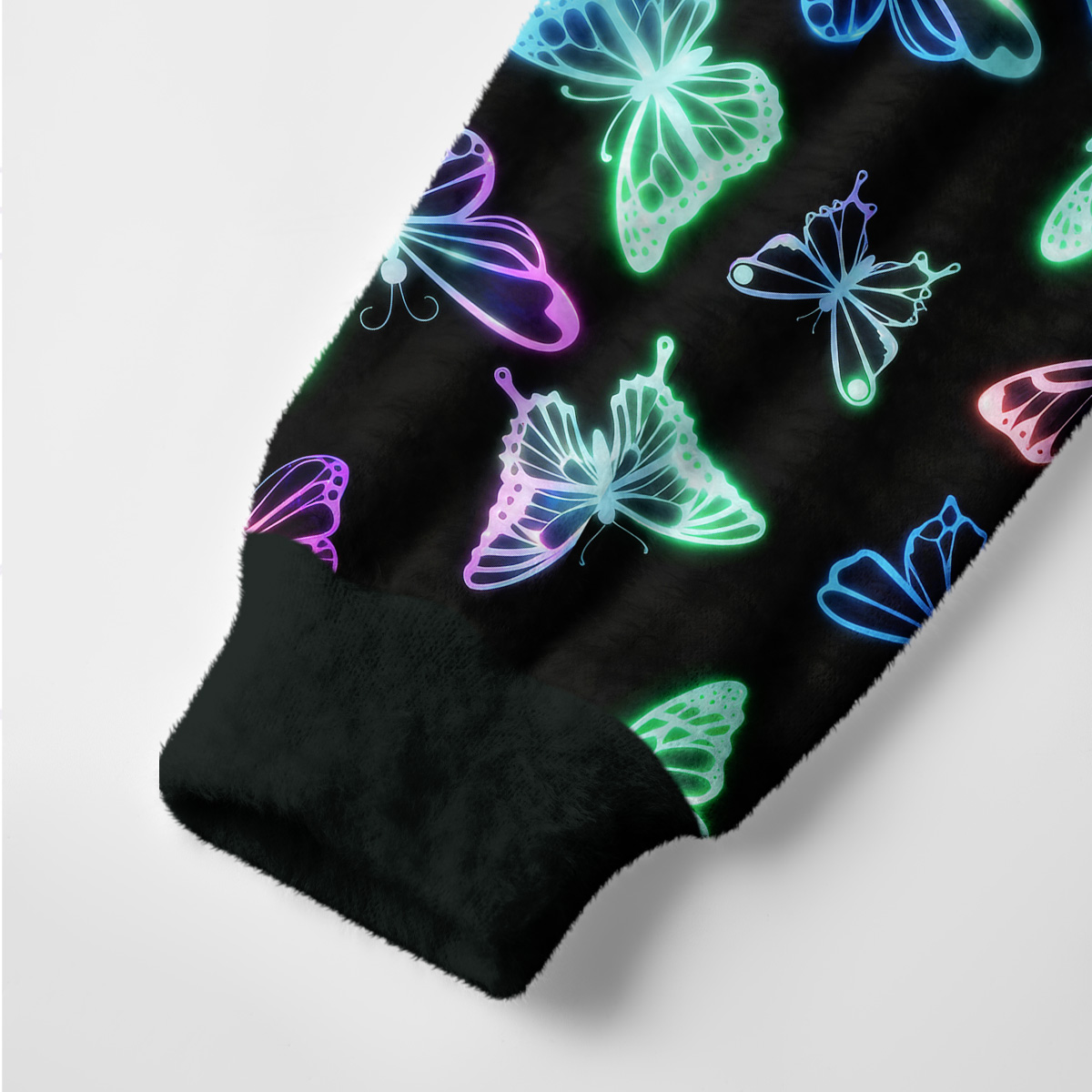 Purplehecate Neon Butterful Ugly Cardigan Sweaters