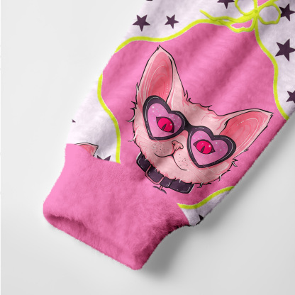Purplehecate Slightly Wicked Cat Ugly Cardigan Sweaters