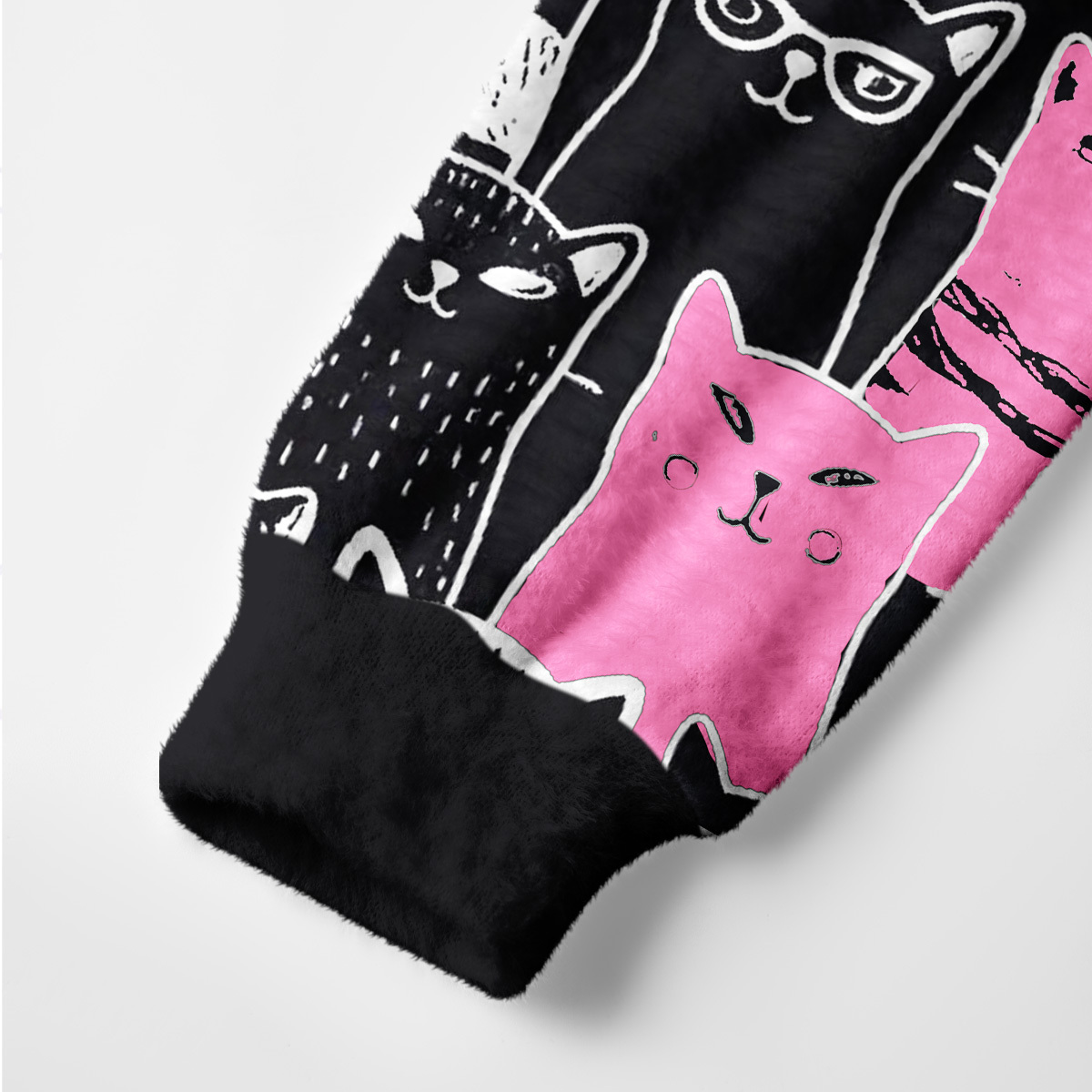 Purplehecate Cute Cat All Over Print Ugly Cardigan Sweaters