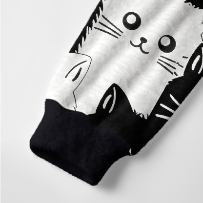Purplehecate Cute Black Cat Ugly Cardigan Sweaters