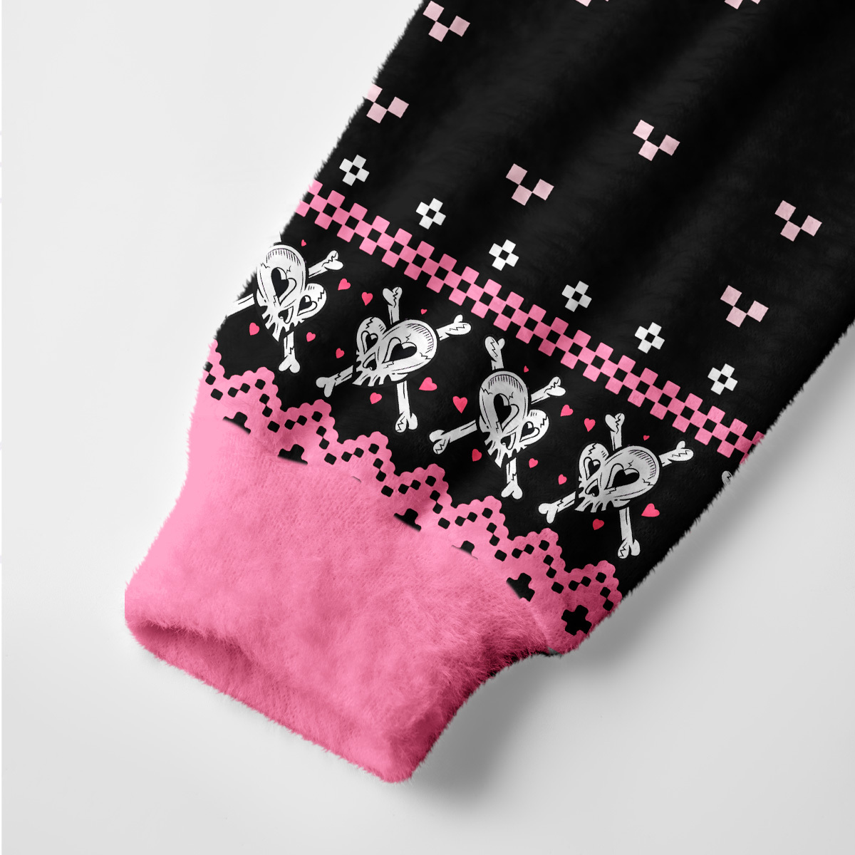 Purplehecate Witchy Pink Flamingo Skull Ugly Cardigan Sweaters