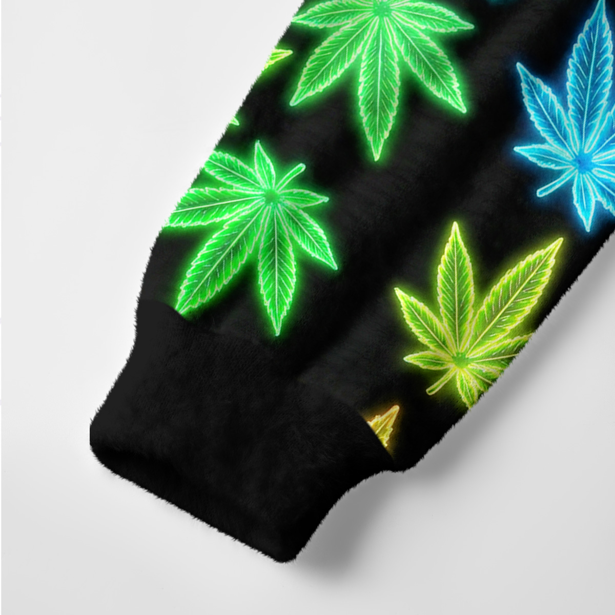 Purplehecate Trippy Weed Ugly Cardigan Sweaters
