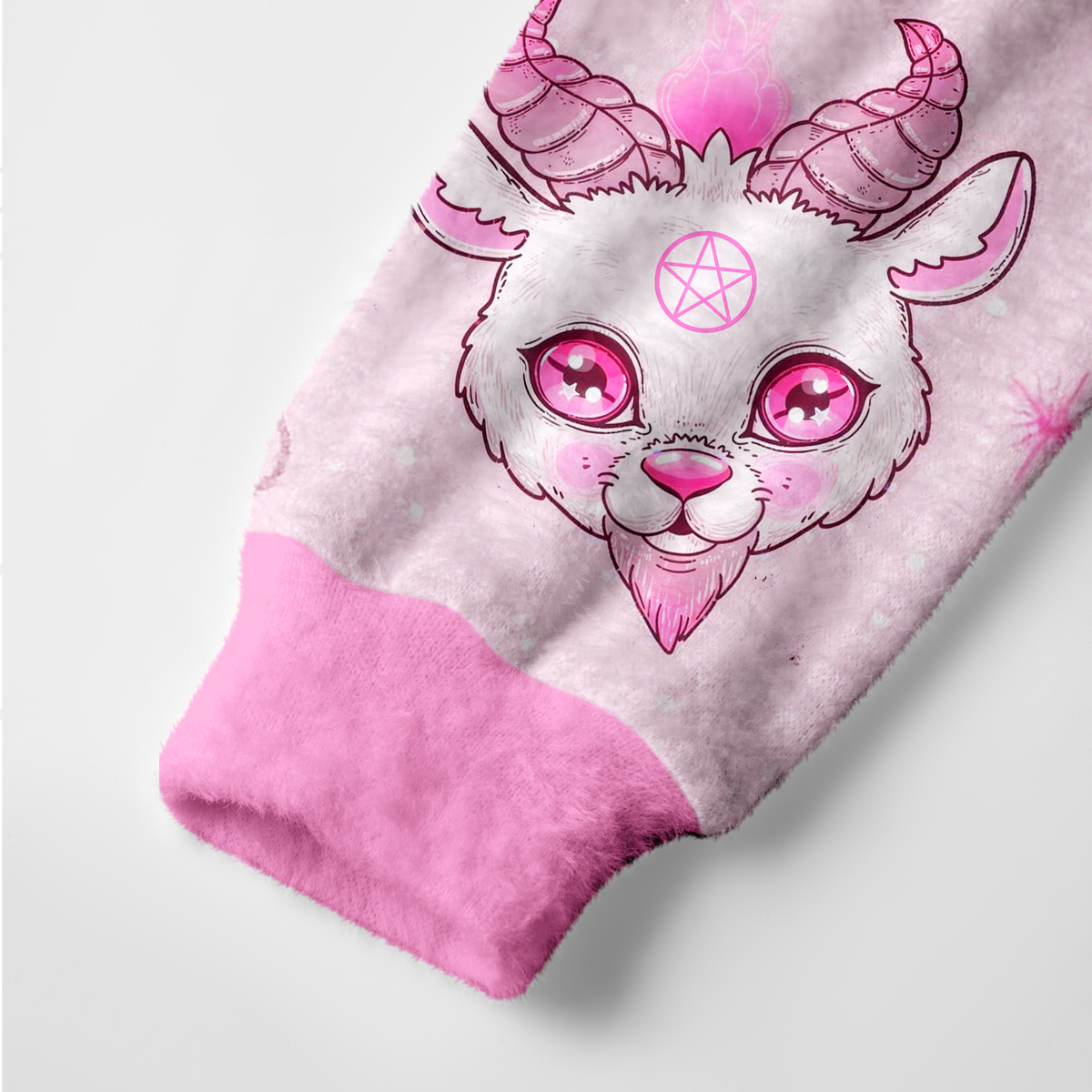 Purplehecate Pastel Occult Goat Ugly Cardigan Sweaters