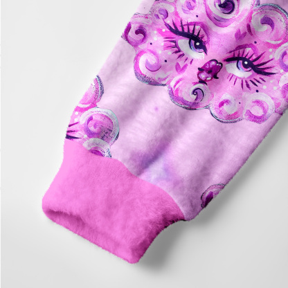 Purplehecate Dreamy  Cloud Eyes Ugly Cardigan Sweaters