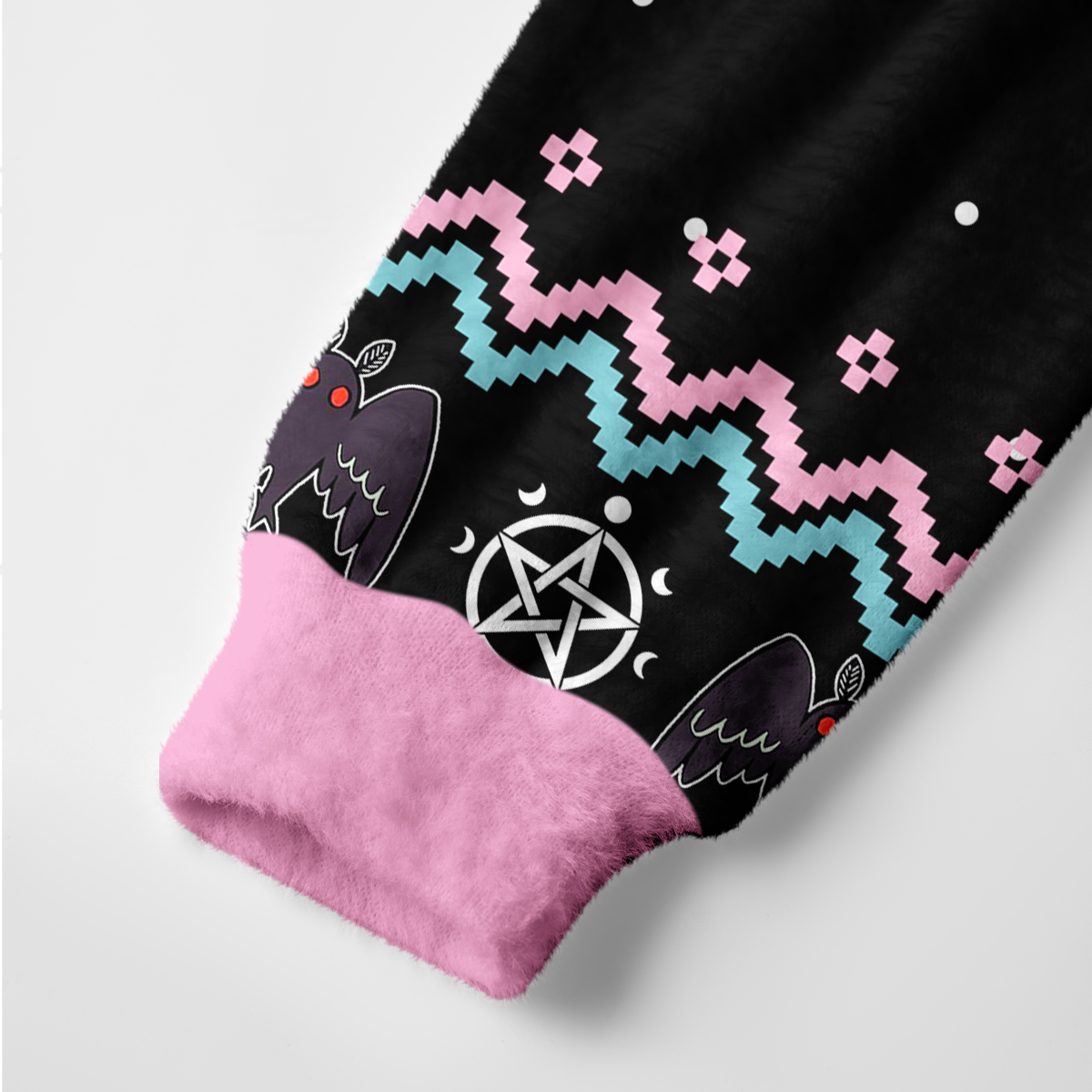 Purplehecate Mothman Eating Soup Ugly Cardigan Sweaters