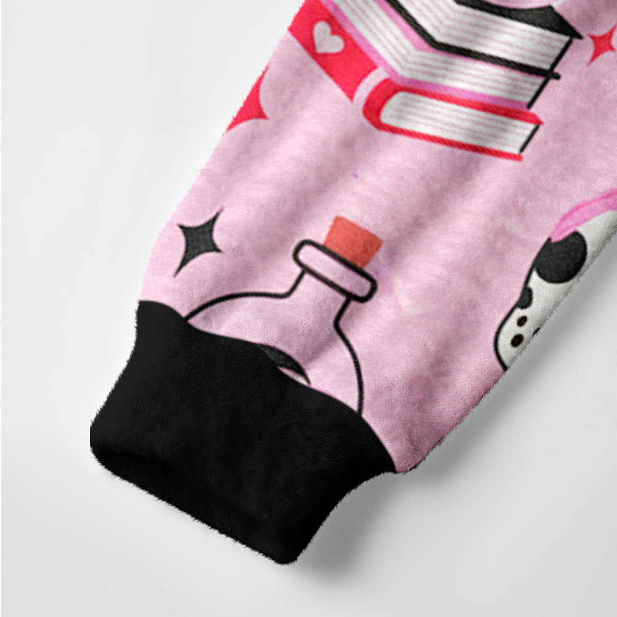 Purplehecate Black Cat Witchy Pink Ugly Cardigan Sweaters