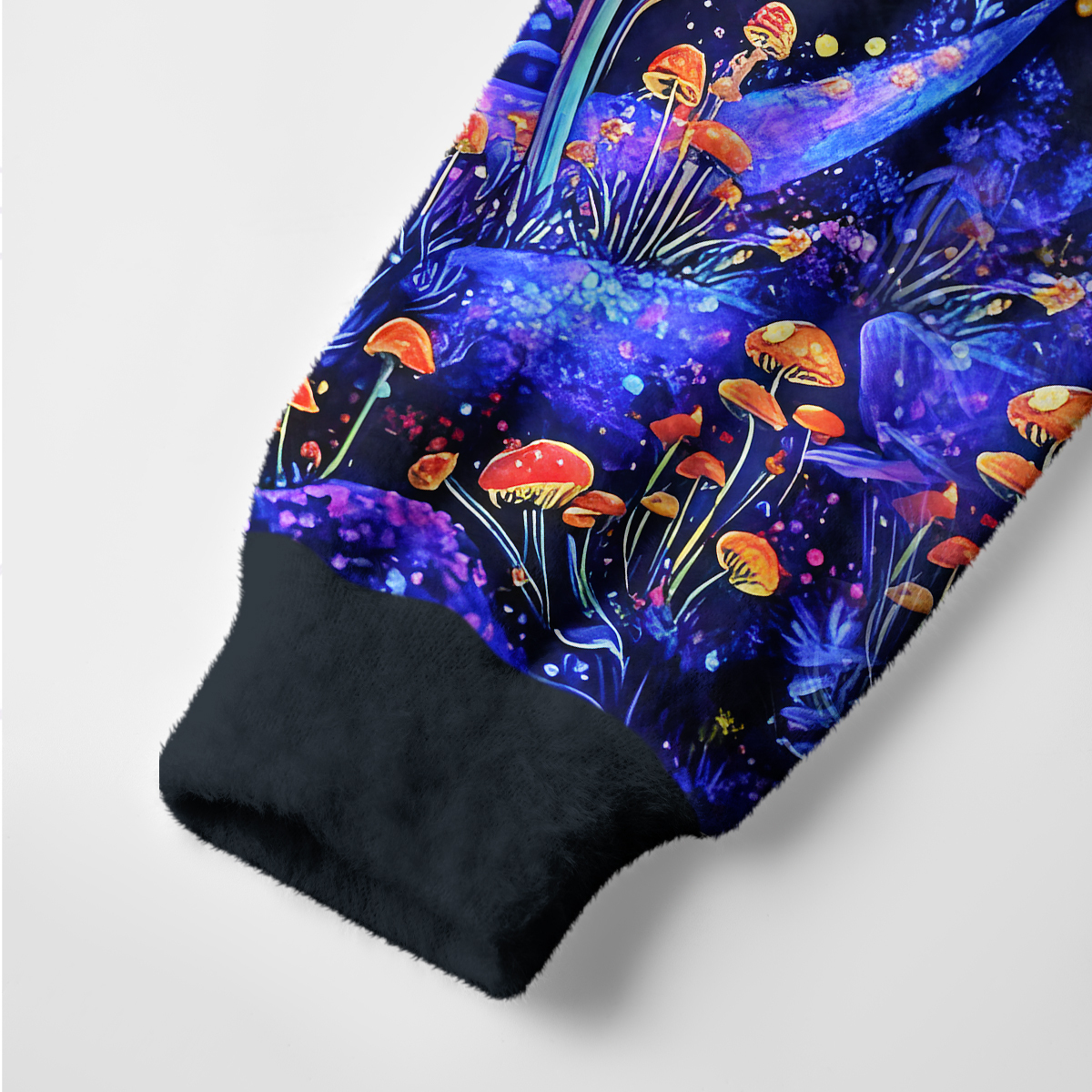 Purplehecate Neon Fungal Lunar Realm Ugly Cardigan Sweaters