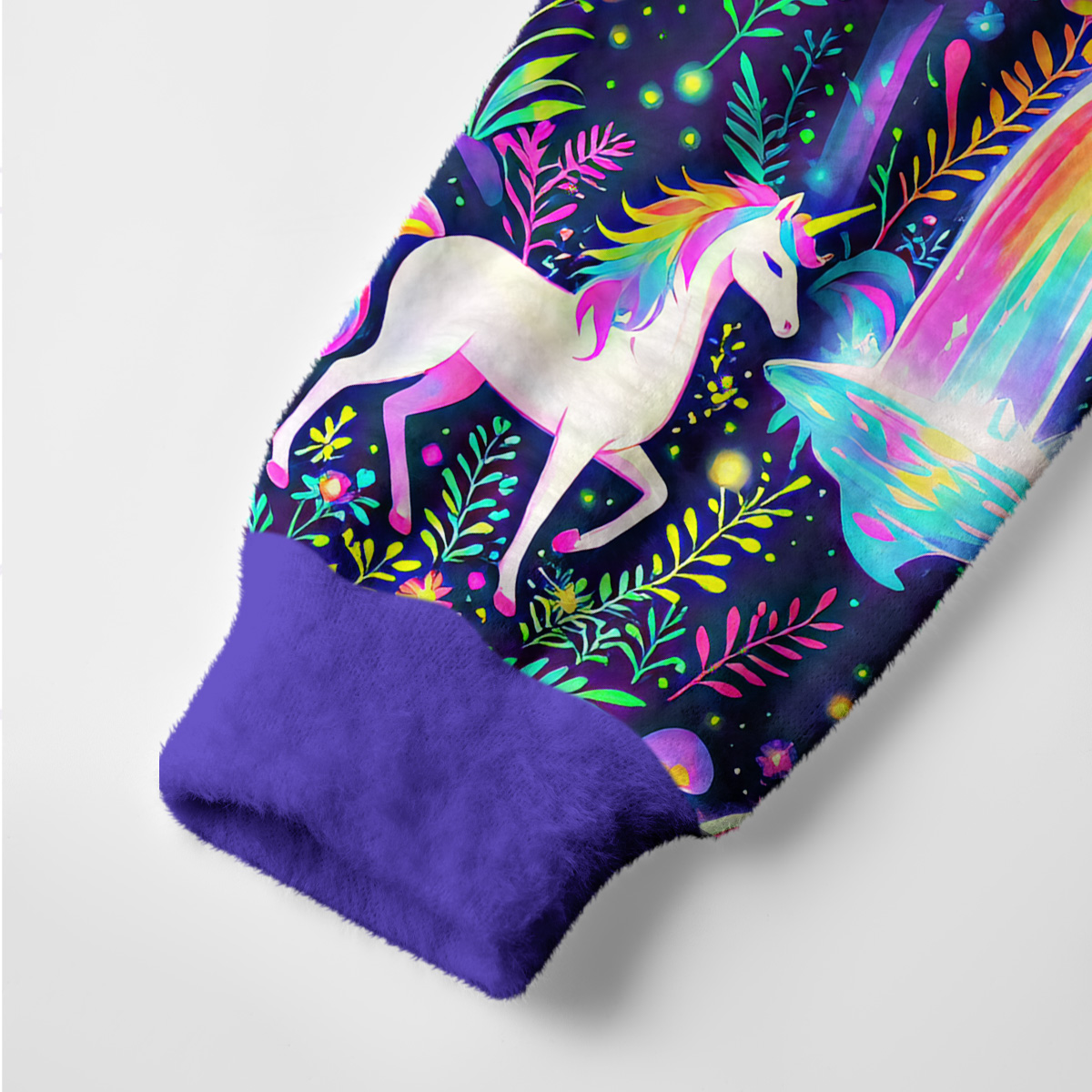 Purplehecate Rainbow Forest Unicorn Magic Ugly Cardigan Sweaters