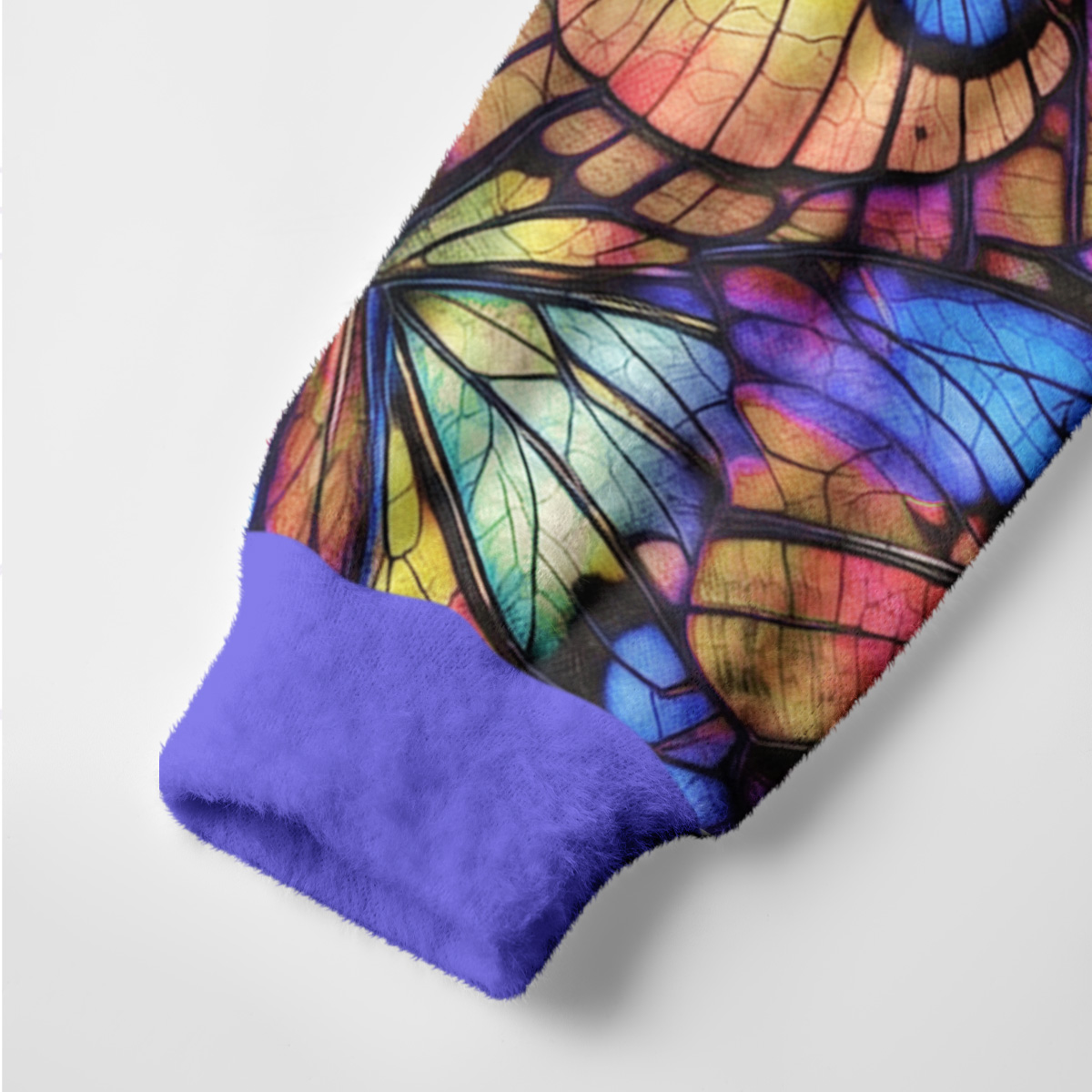 Purplehecate Colorful Butterfly Wing Pattern Ugly Cardigan Sweaters