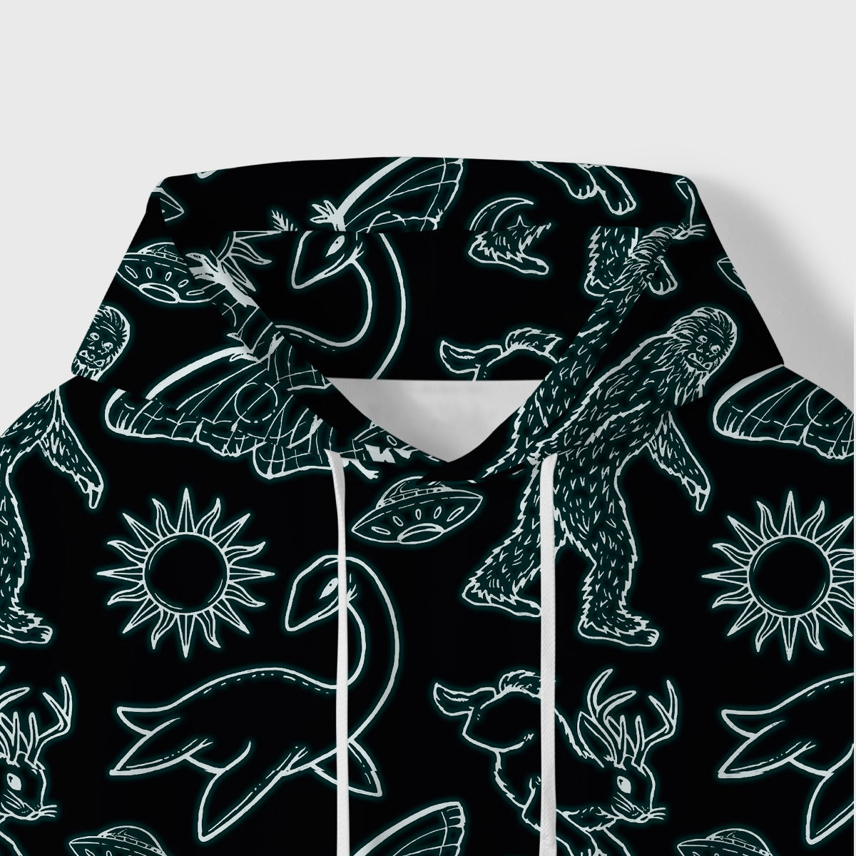 Purplehecate Cryptid All-Over Print Hoodie