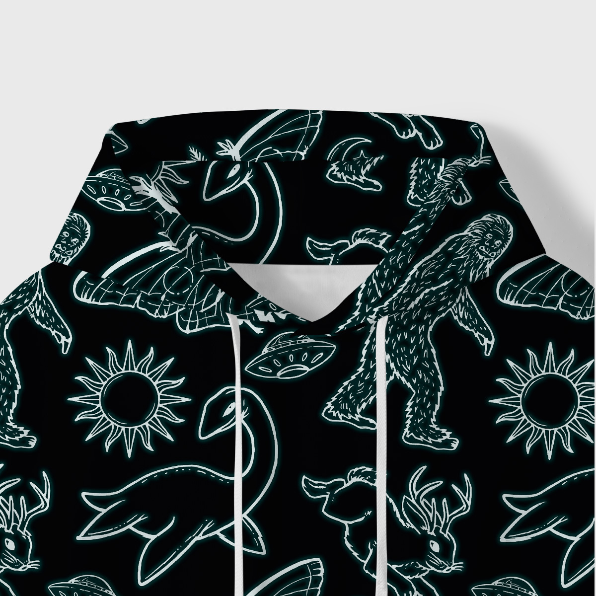 Purplehecate Cryptid All-Over Print Hoodie