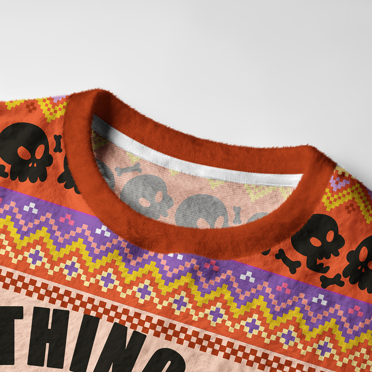 Purplehecate Everything Is Fine Ugly Halloween Sweatshirts