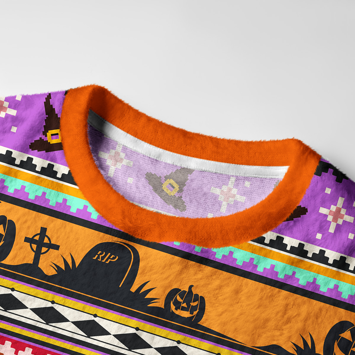 Purplehecate Feral Cat Ugly Halloween Sweatshirts