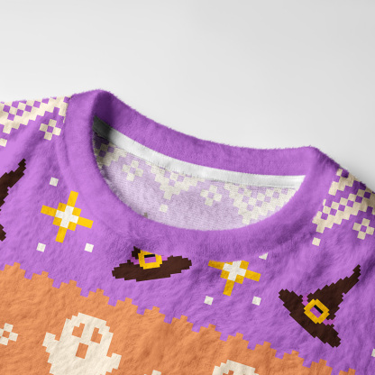 Purplehecate Pumpkin Throne of the Witch Cat Ugly Halloween Sweatshirts