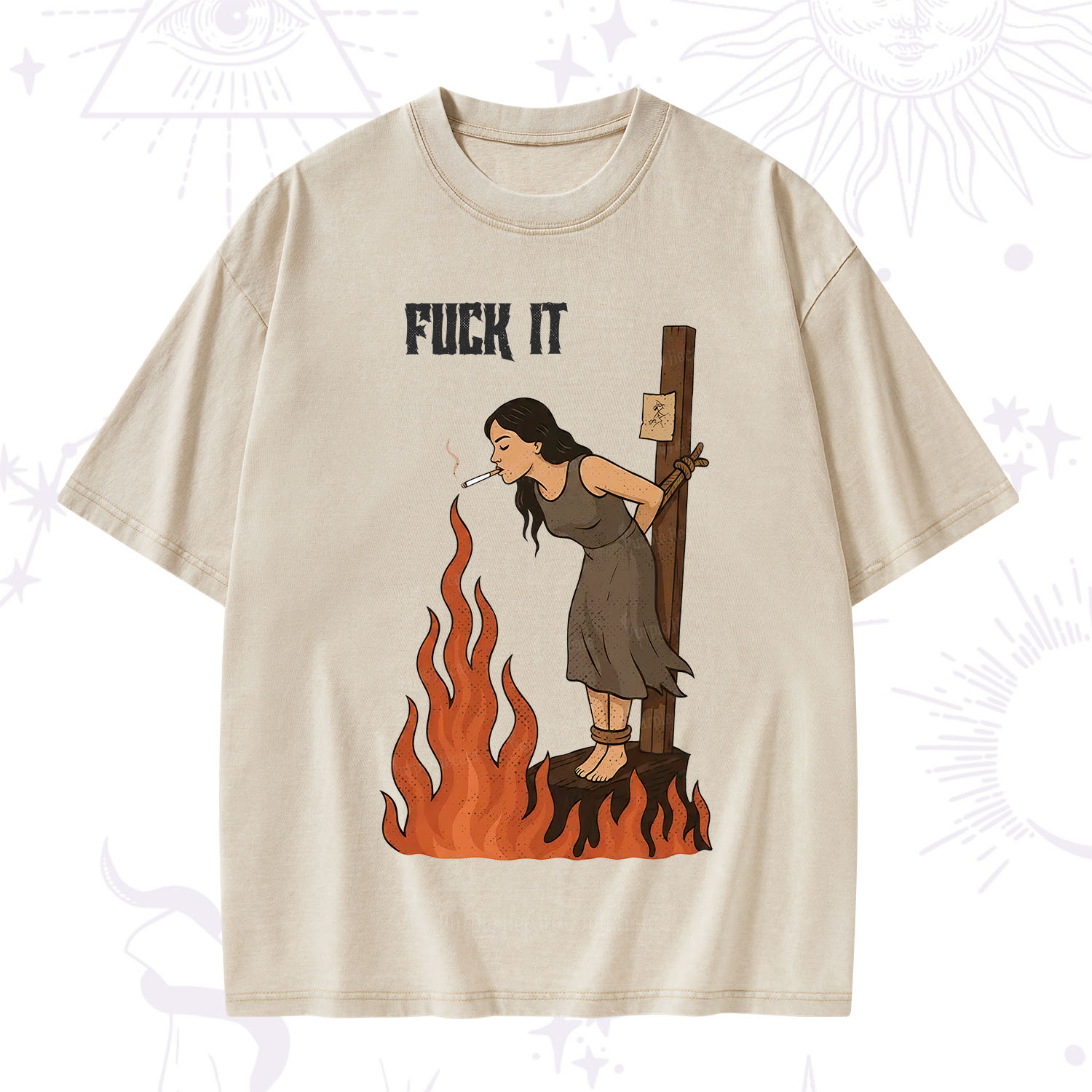 Purplehecate F*ck It Witch Washed T-Shirt