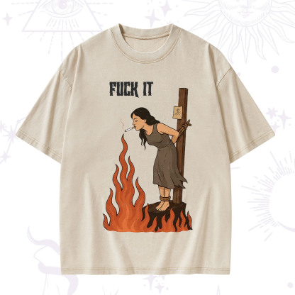 Purplehecate F*ck It Witch Washed T-Shirt