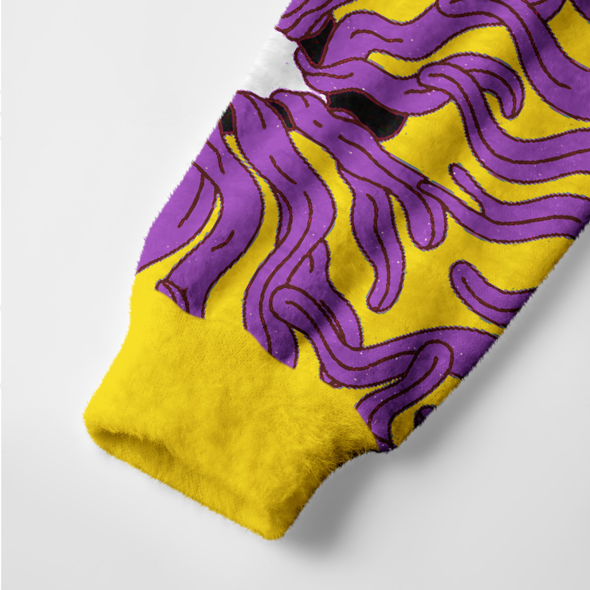 Purplehecate Psychedelic Wave Eyes Ugly Cardigan Sweaters