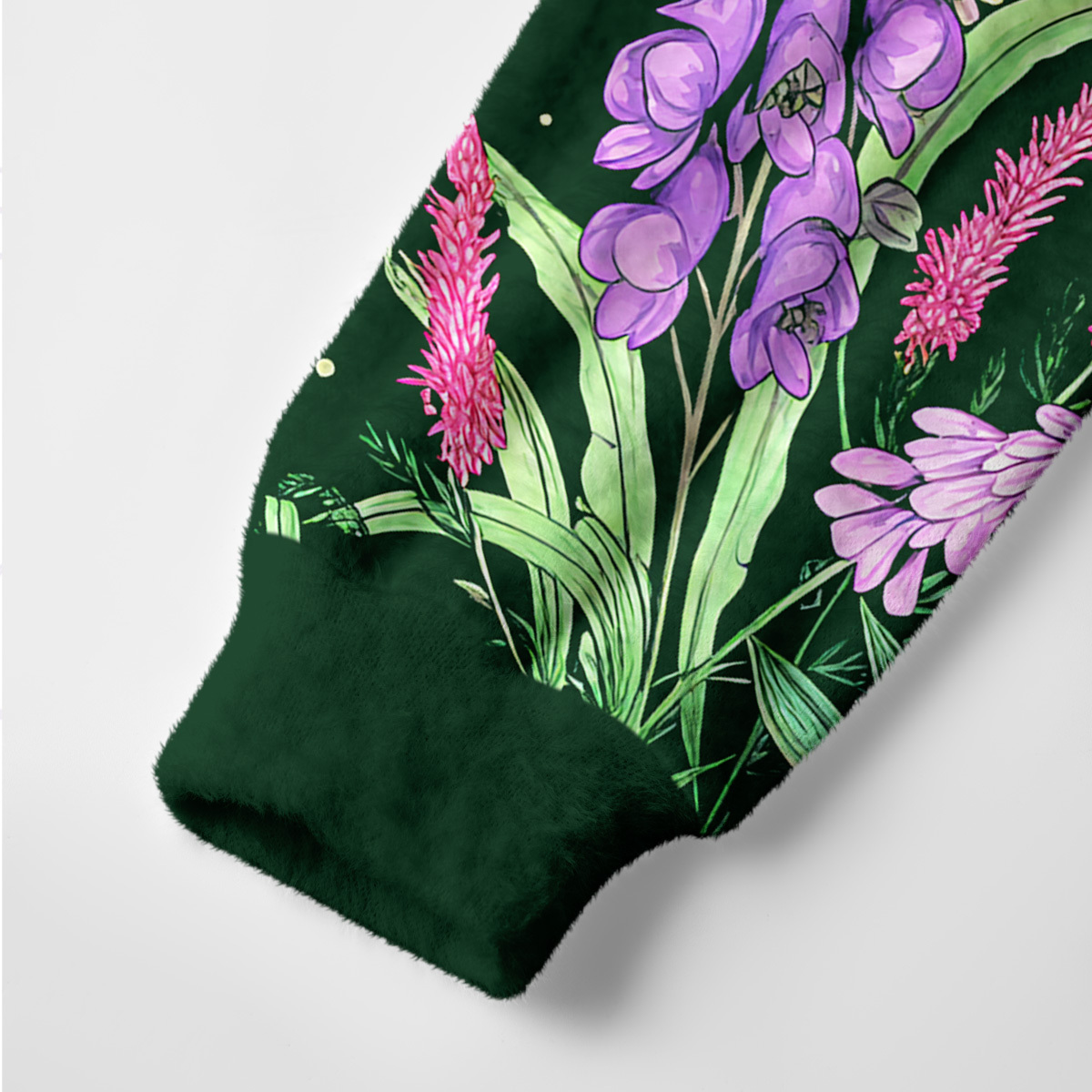 Purplehecate Mystic Lunar Moth Herbal Forest Ugly Cardigan Sweaters