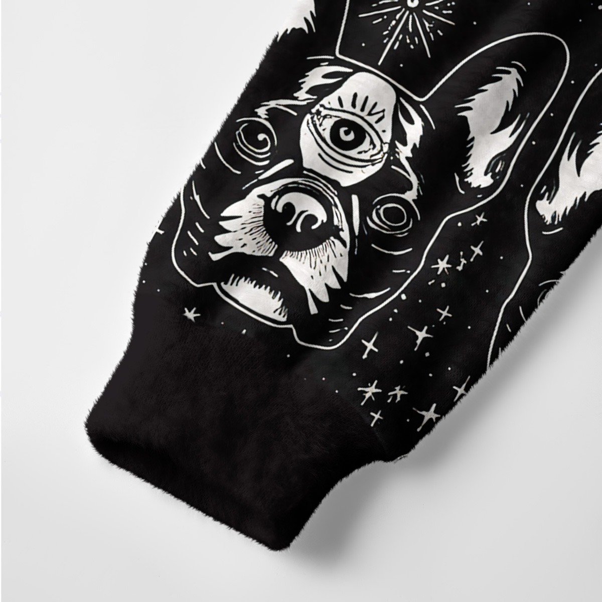 Purplehecate Mystic Boston Terrier Ugly Cardigan Sweaters