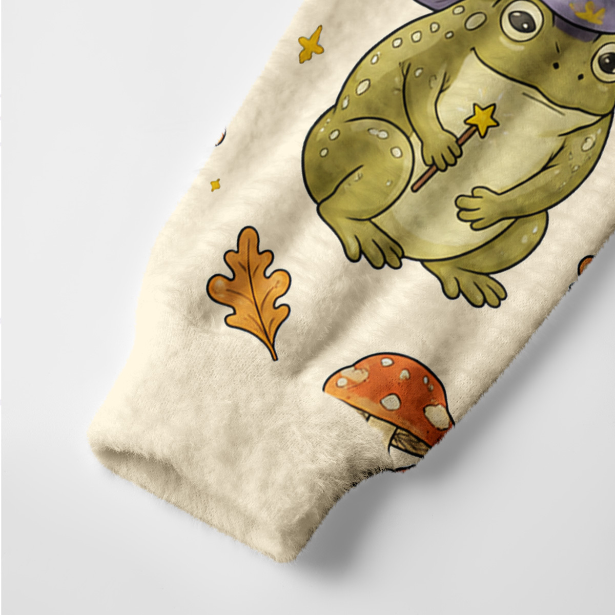 Purplehecate Wizard Frog Ugly Cardigan Sweaters