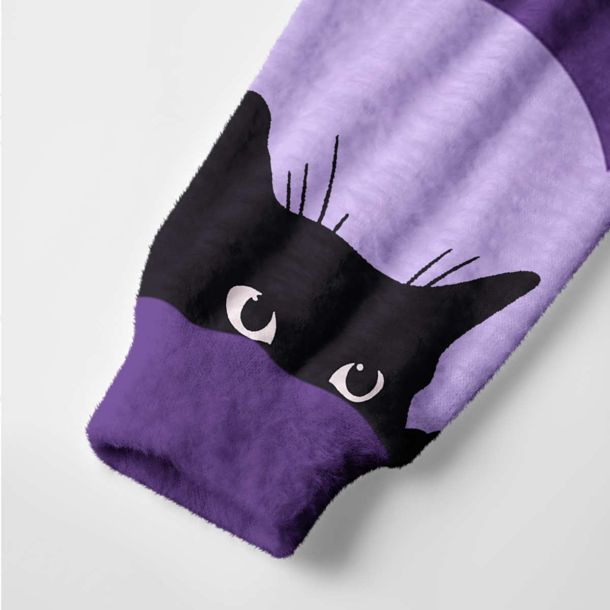 Purplehecate Eye of the Void & Black Cat Ugly Cardigan Sweaters