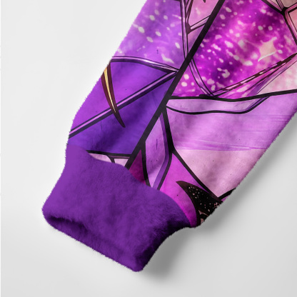 Purplehecate Stained Glass Sky Dragons Ugly Cardigan Sweaters
