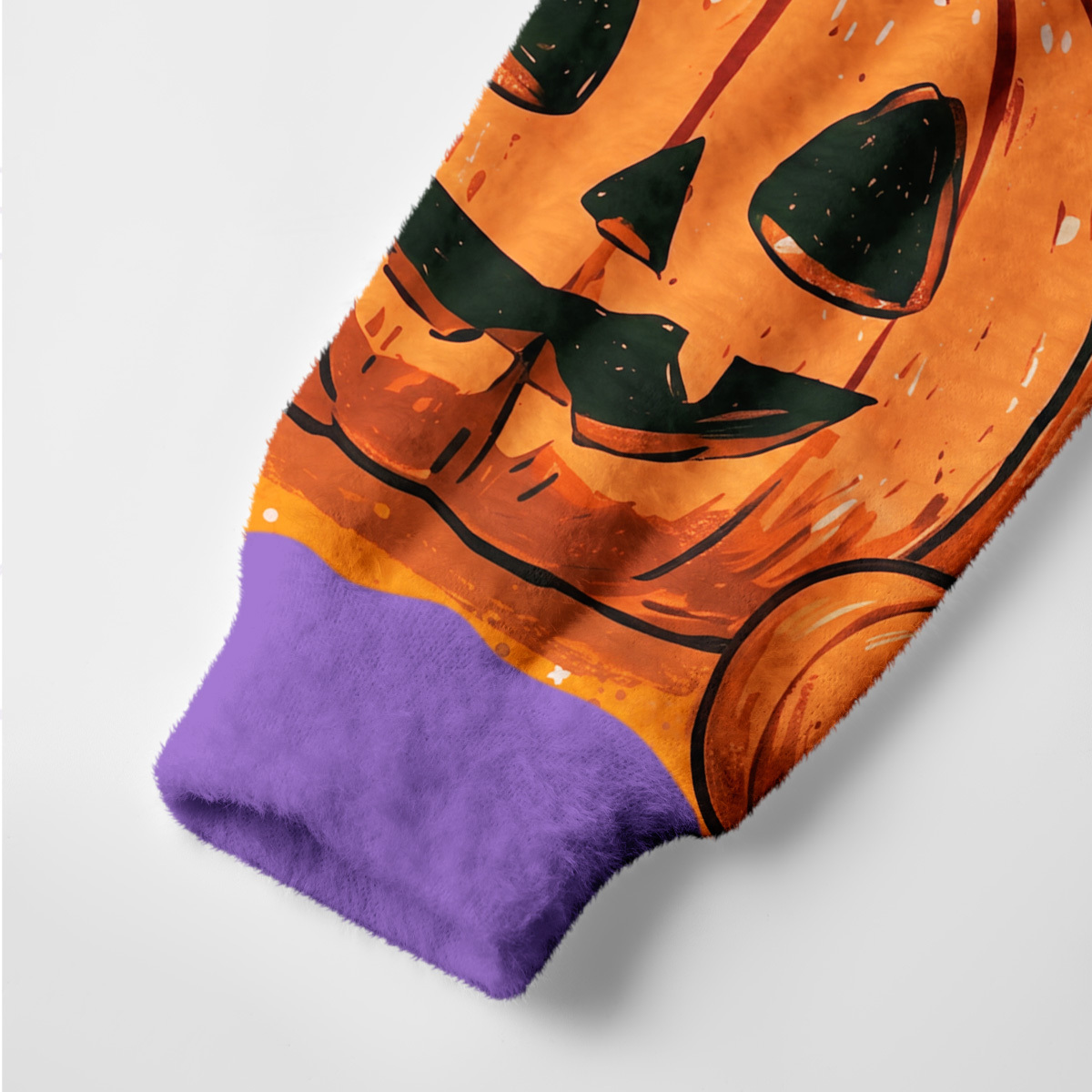 Purplehecate Halloween Black Cat Pumpkin Ugly Cardigan Sweaters
