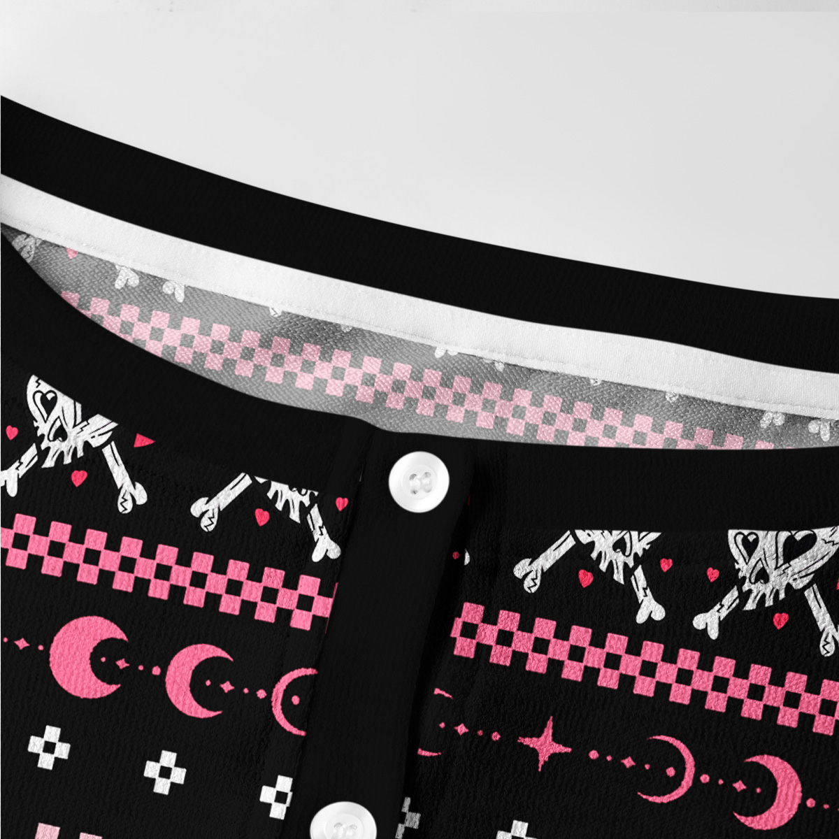 Purplehecate Witchy Pink Flamingo Skull Knit Cardigan