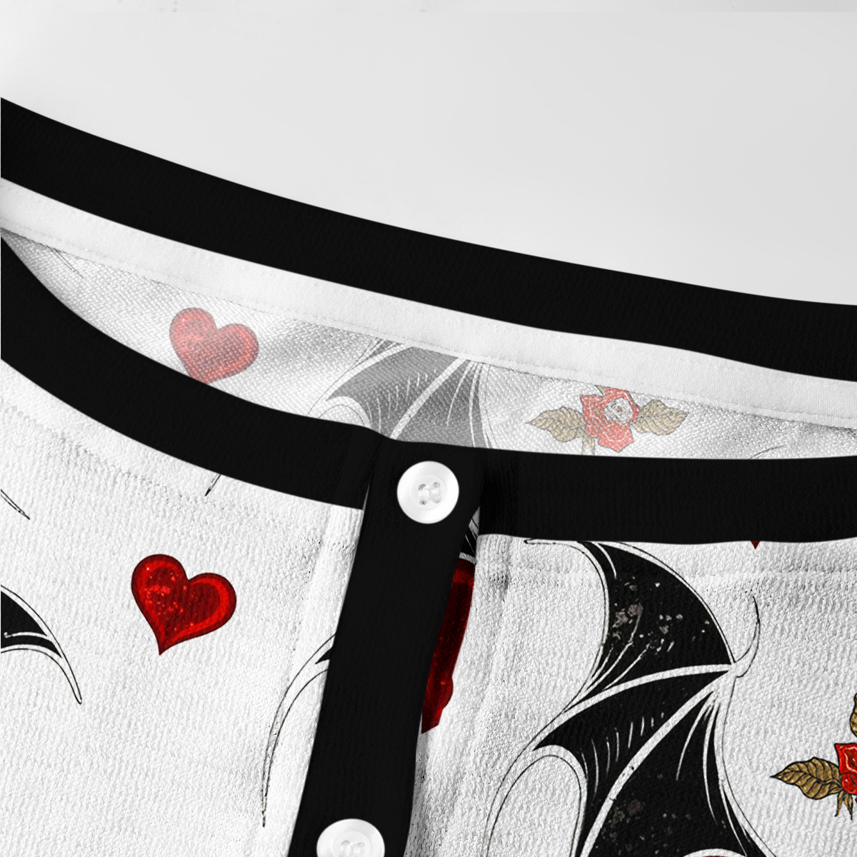 Purplehecate Dark Romance Bat & Heart Knit Cardigan