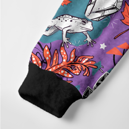 Purplehecate Mystic Magic Frog Forest Ugly Cardigan Sweaters
