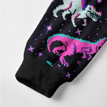 Purplehecate Cool Dinosaur Ugly Cardigan Sweaters