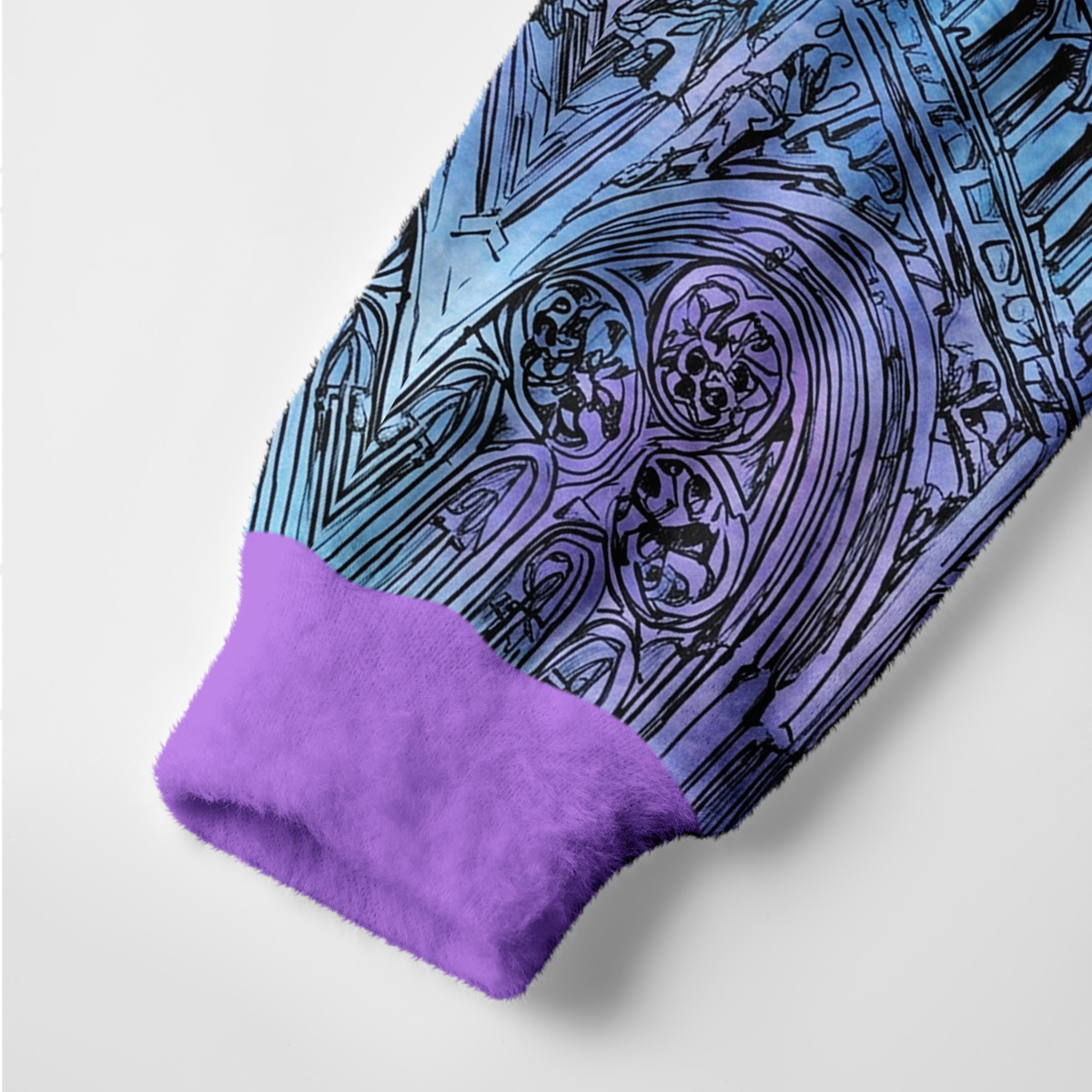 Purplehecate Cosmic Dragon Gothic Cathedra Ugly Cardigan Sweaters