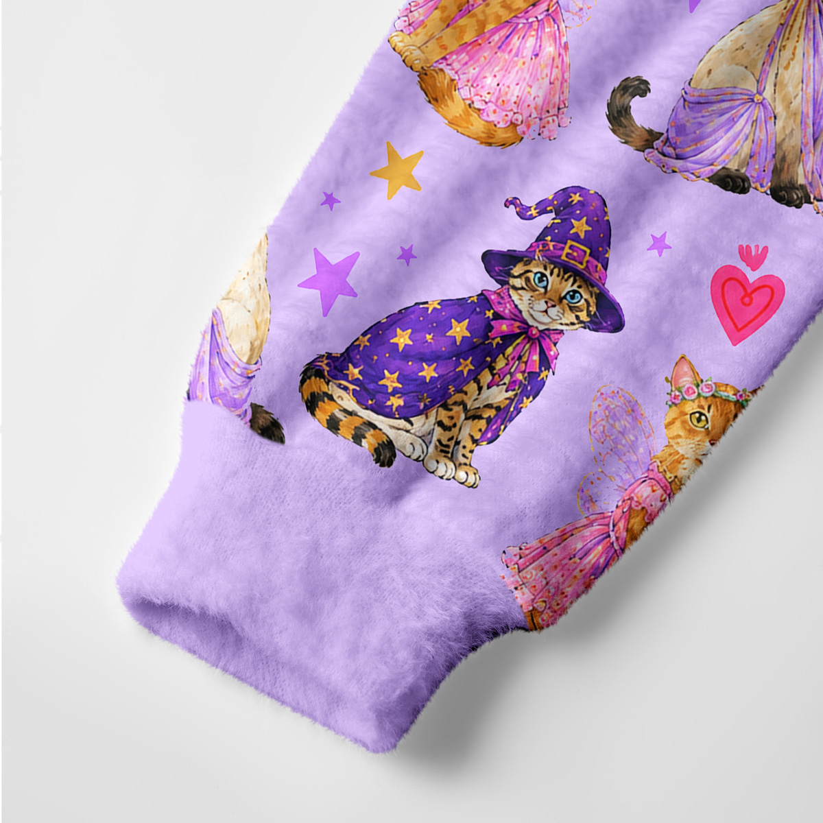 Purplehecate Enchanted Sorcerer Cats  Ugly Cardigan Sweaters