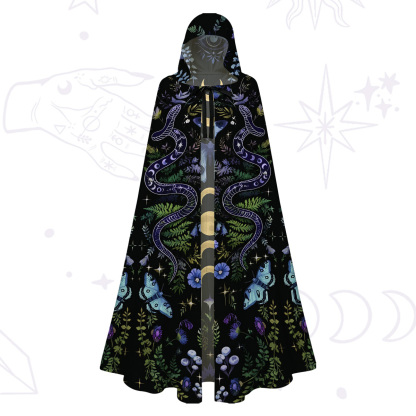 Purplehecate Moon Moth Witchery Hooded Cloak