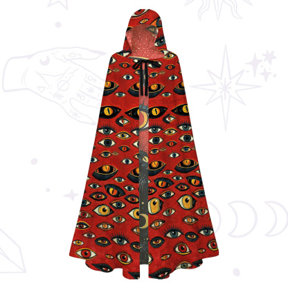 Purplehecate Cosmic Watcher Cat Hooded Cloak