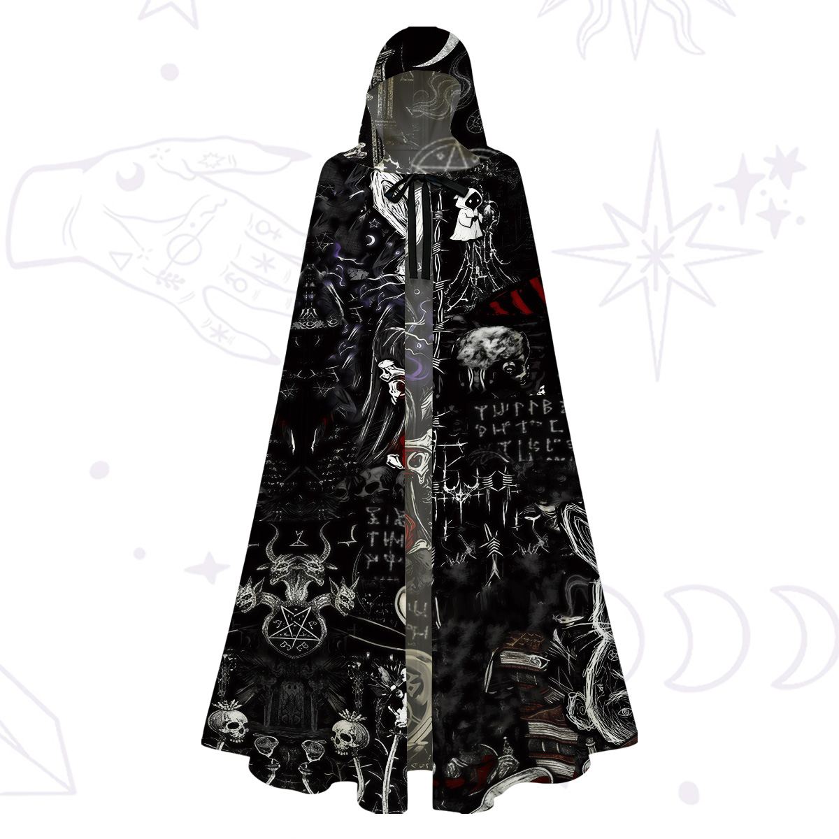 Purplehecate Gothic Cursed Bunny Ritual Hooded Cloak
