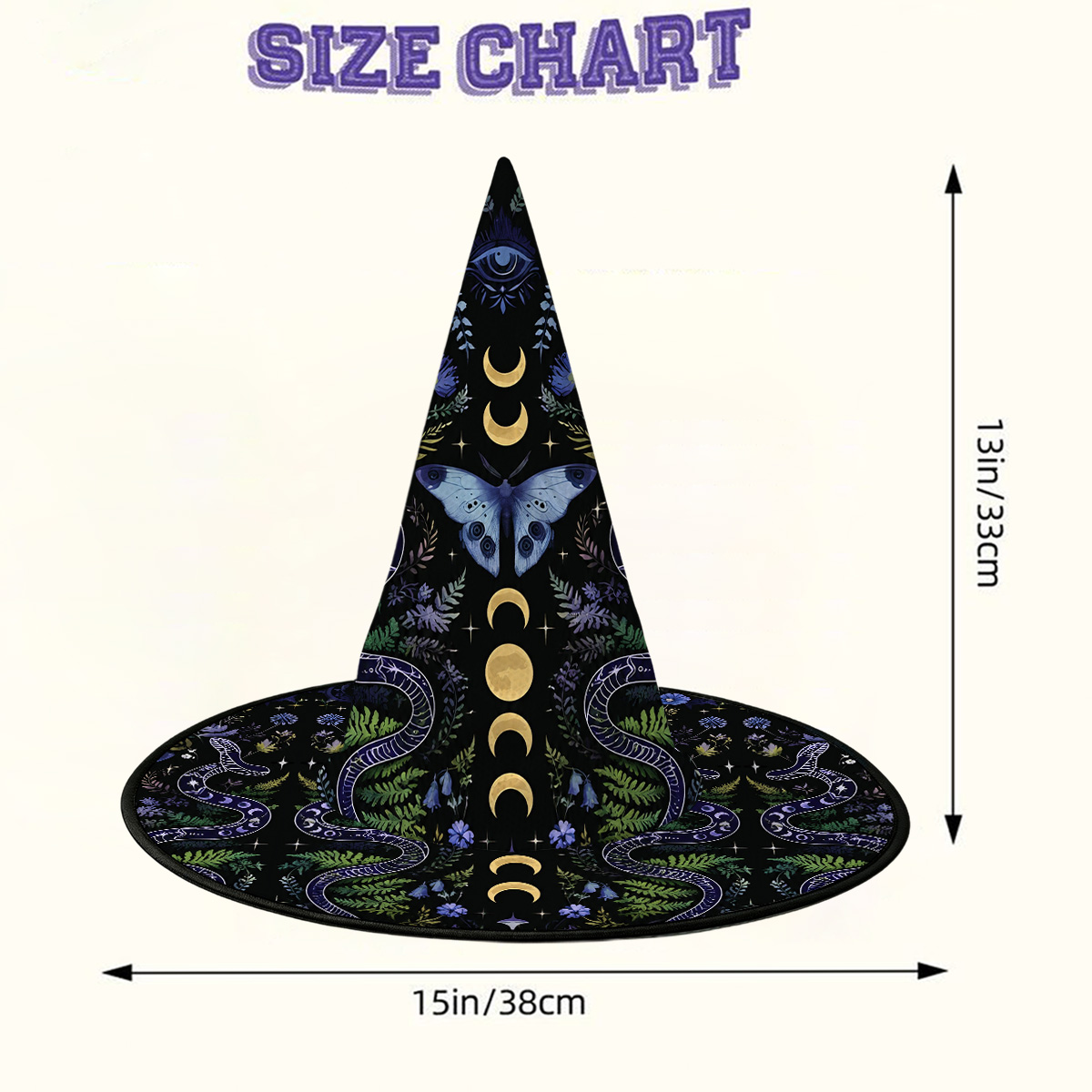 Purplehecate Moon Moth Witchery Witch Hat