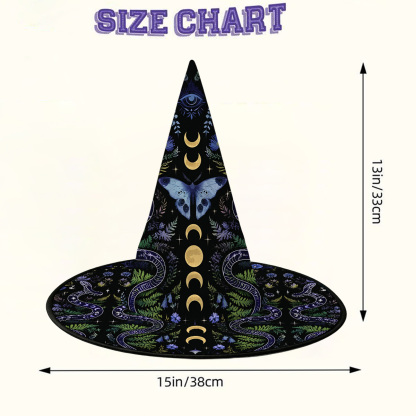 Purplehecate Moon Moth Witchery Witch Hat