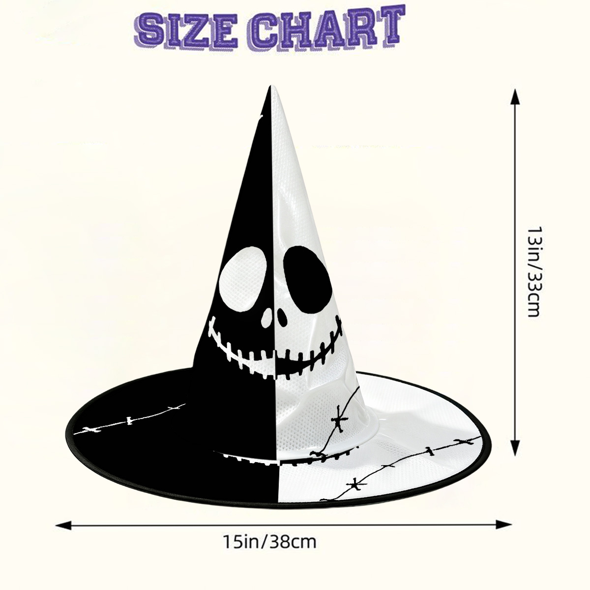 Purplehecate Grim Skeleton King Witch Hat
