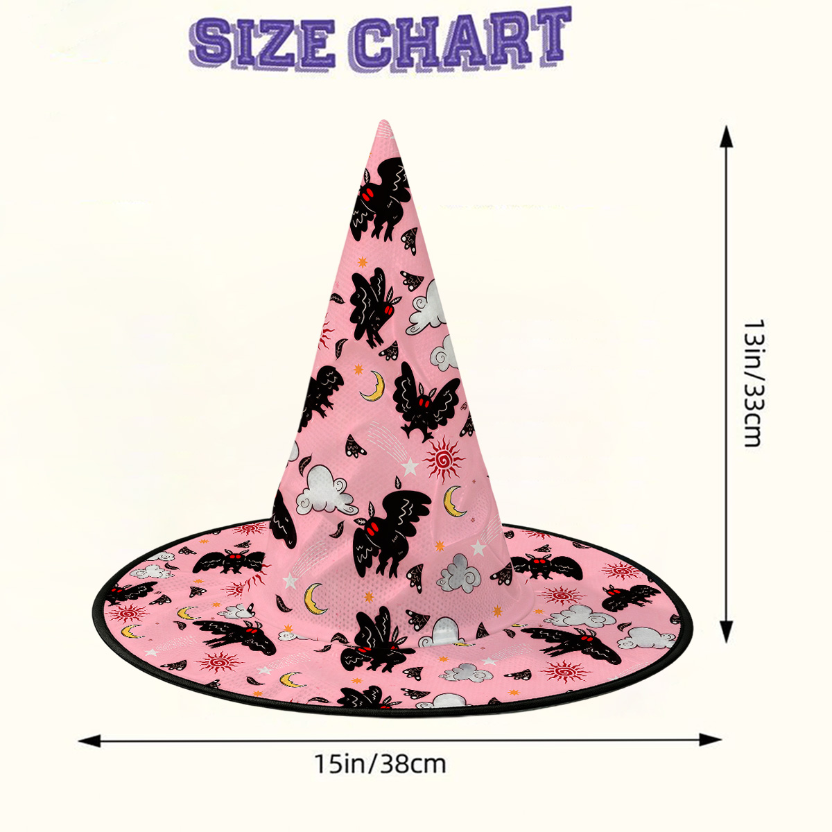 Purplehecate Cryptid Mothman Witch Hat