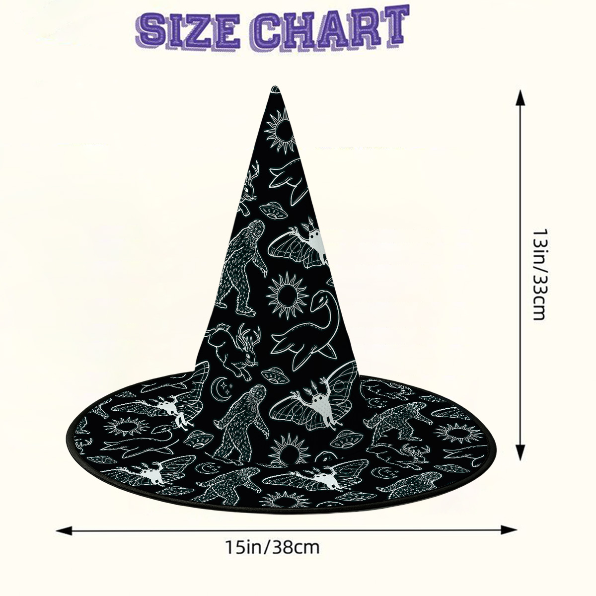Purplehecate Cryptid Witch Hat
