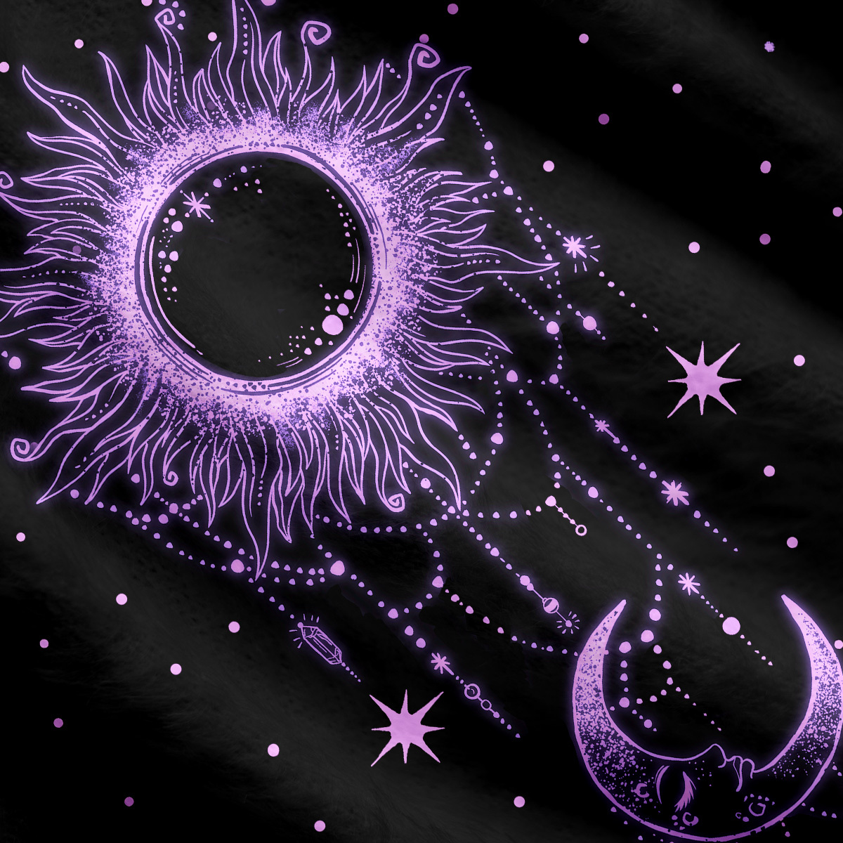 Purplehecate Radiance Of Sun And Moon Cardigan Sweaters